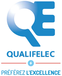 Logo Qualifelec, qualification française des entreprises électriques